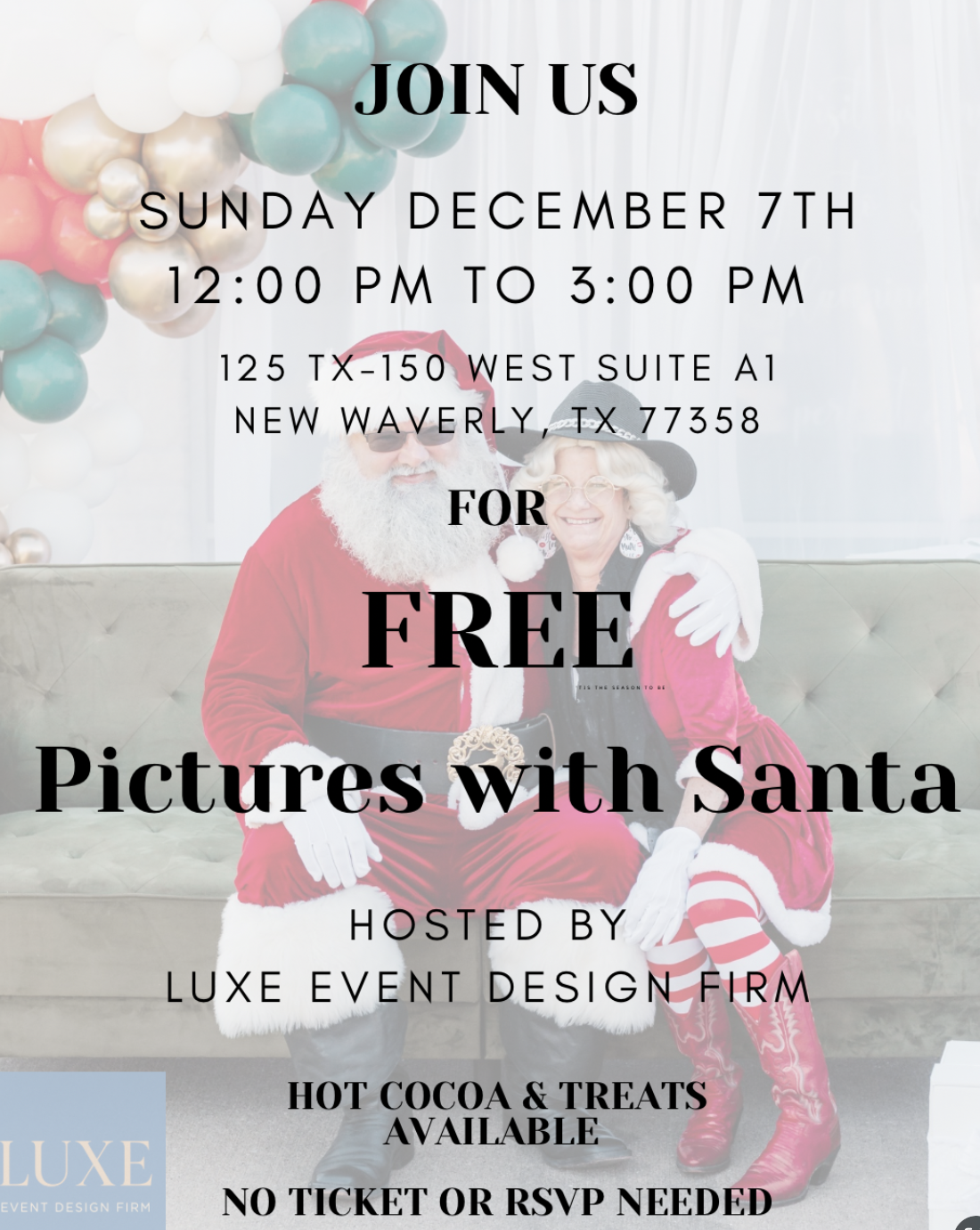 Photos with Santa